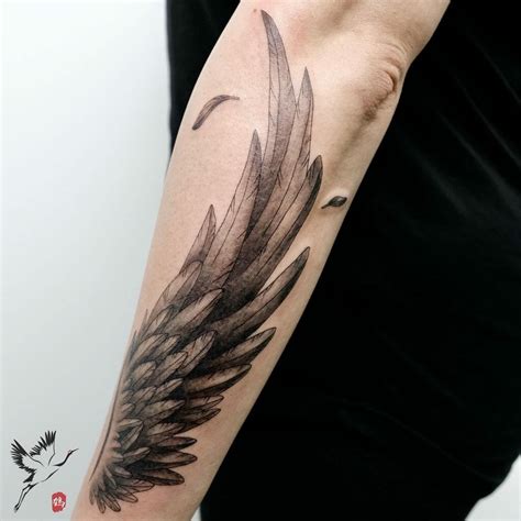 forearm wing tattoo meaning|forearm wing tattoo drawing.